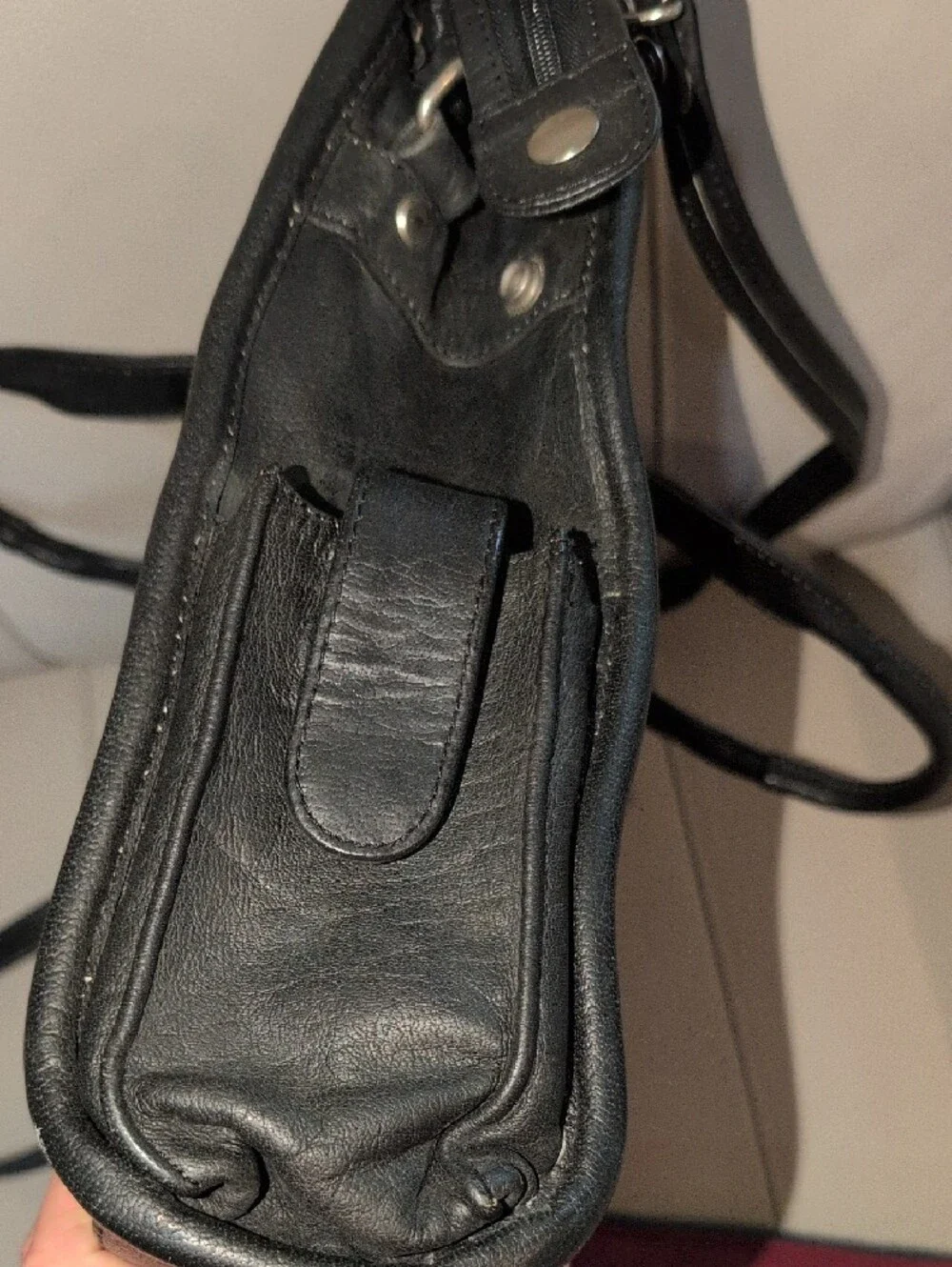 Wilson's Vintage Black Leather Men’s Briefcase
